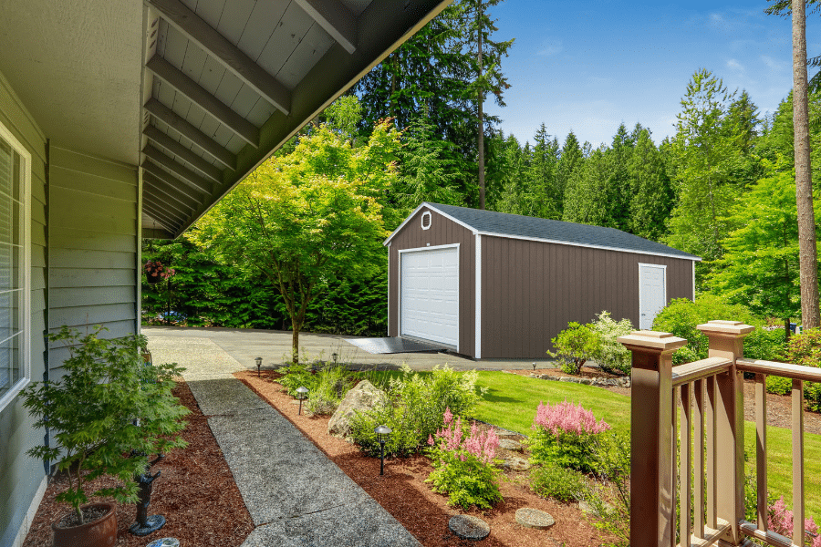 Garage in back yard