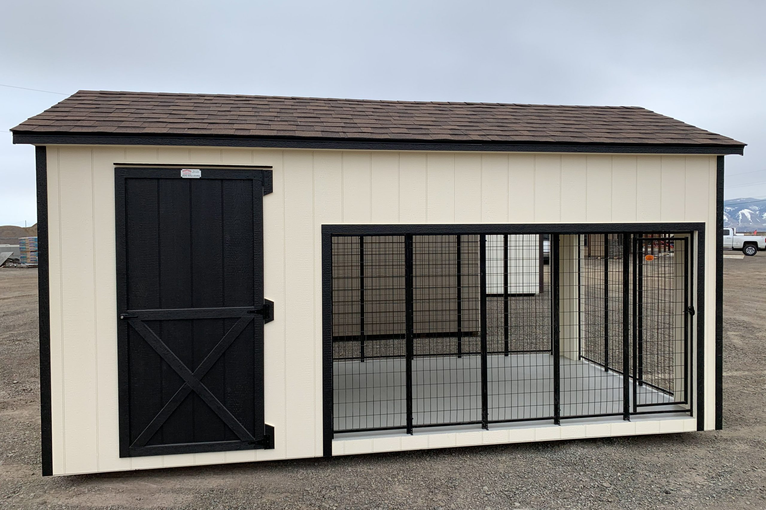 Dog kennel hot sale shed kits