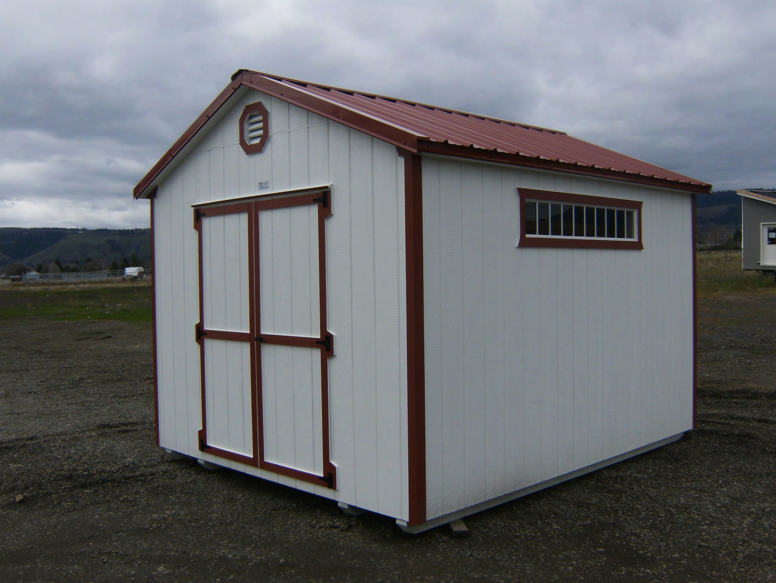 gable prebuilt shed