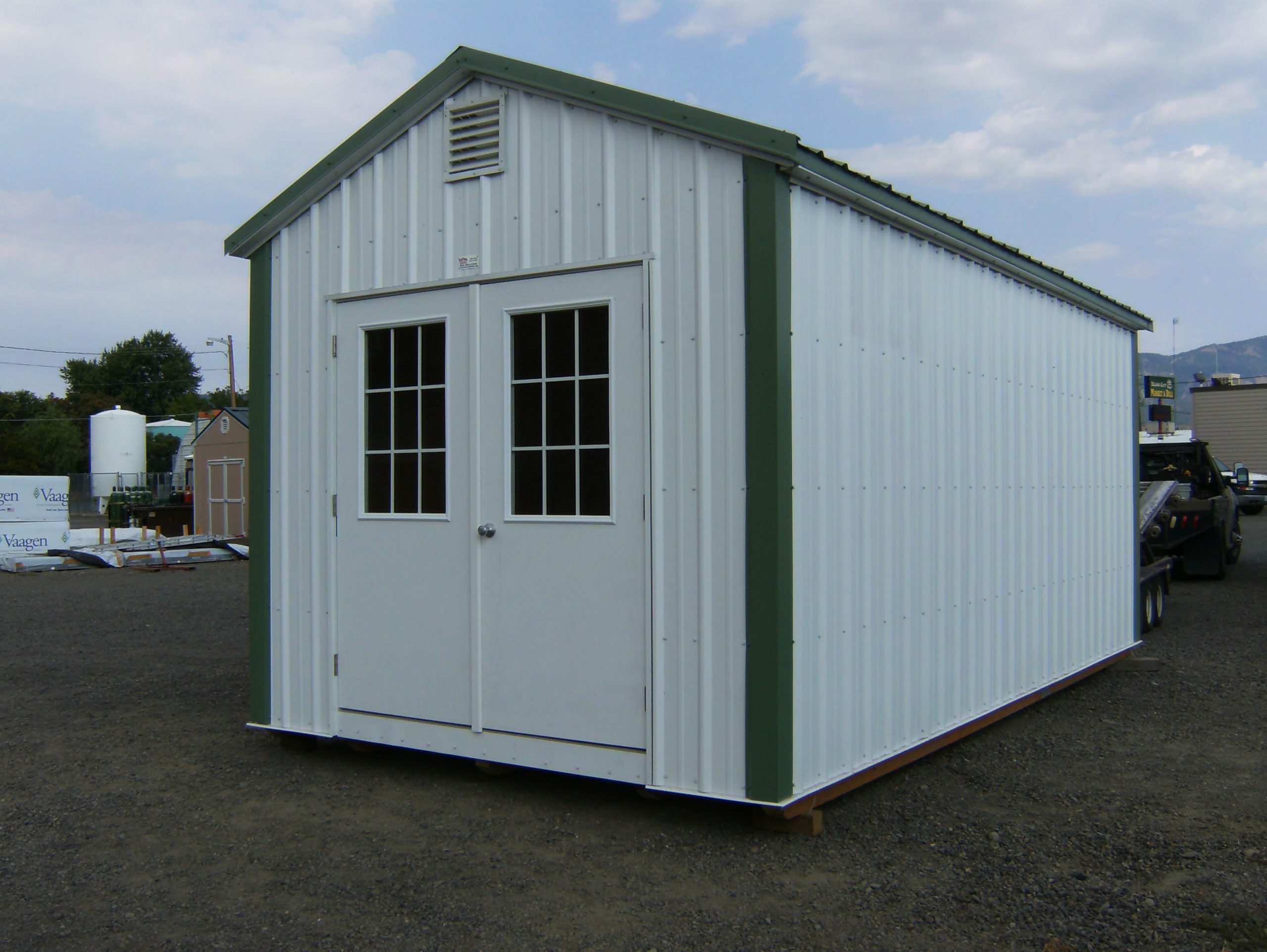 metal prebuilt shed