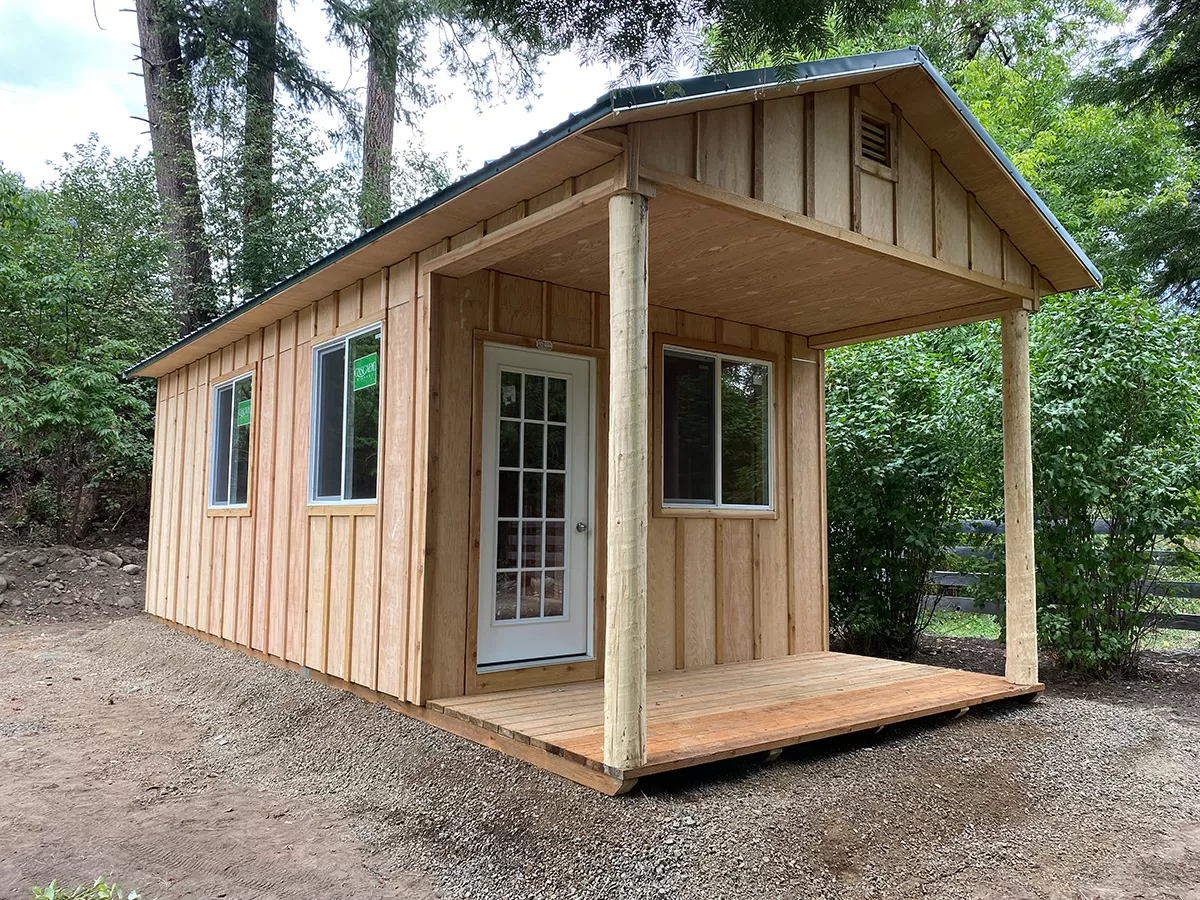 log cabin shed