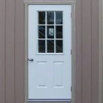 entry door w 9 lite shed options