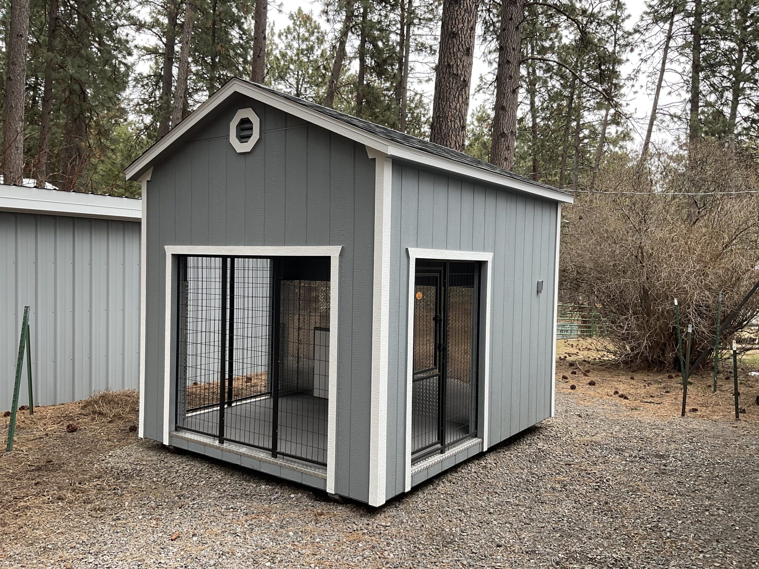 Dog Kennel Grey sides