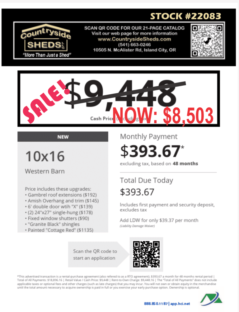Sale sign