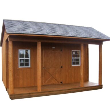 full eave porch shed options