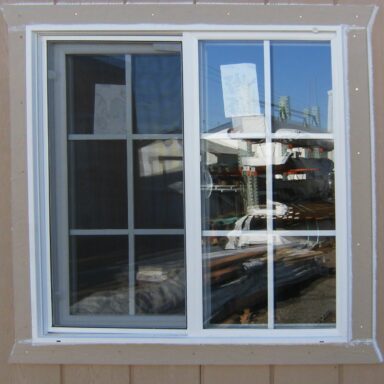 vinyl windows shed option