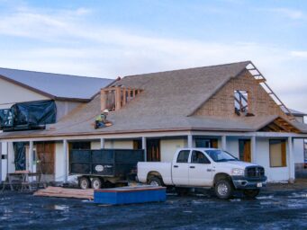 new office construction progress for northeast oregon shed shop