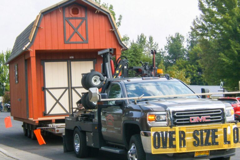 shed delivery process to Island City and La Grande and surrounding areas delivery financing