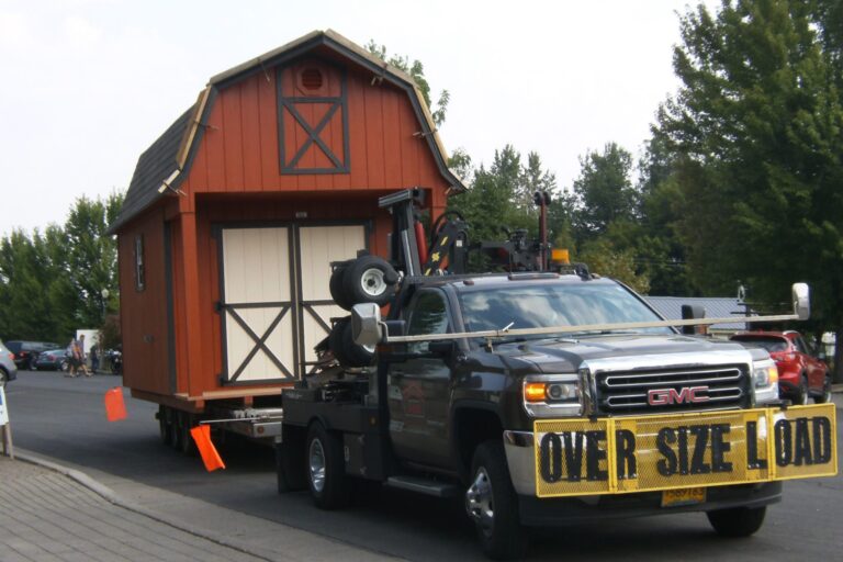 shed delivery moving service or