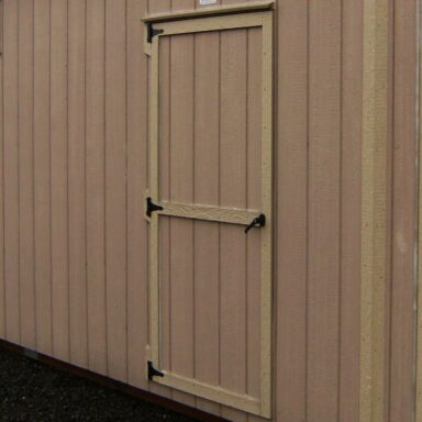 self latching hand crafted 43″ wide door 2