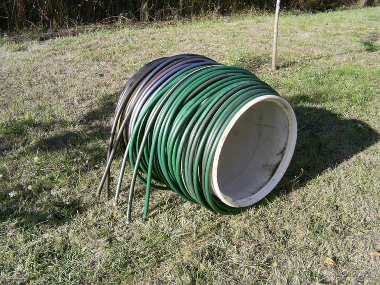 drum roll hose reel gardne storage shed
