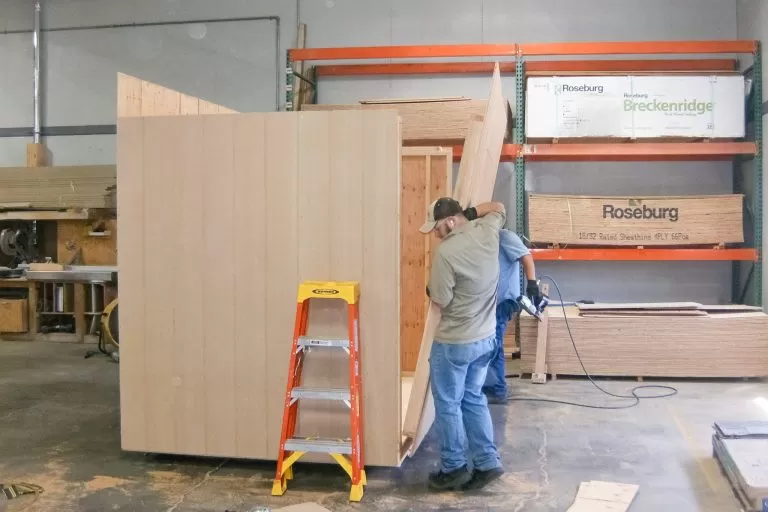 Installing walls on a tough shed