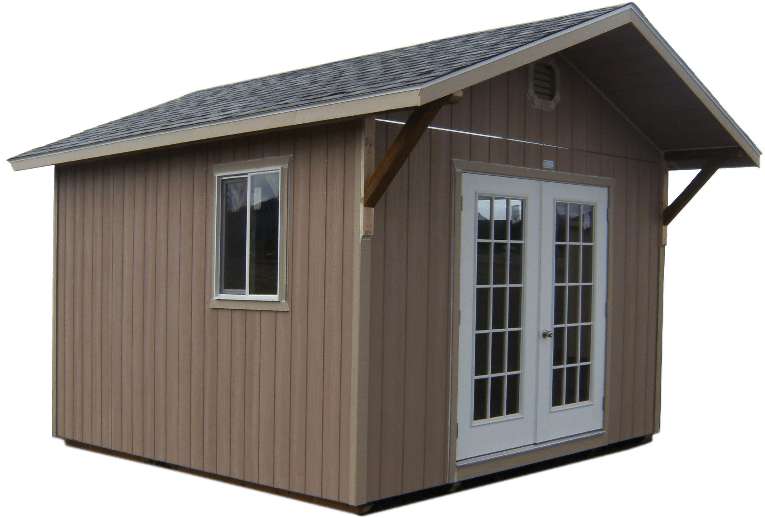 wood storage shed in brogan or